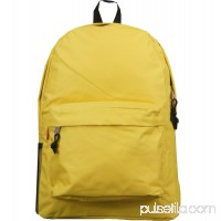 K-Cliffs Backpack 18 inch Padded Back School Day Pack Classic Book Bag Mesh Pocket Black   564860566